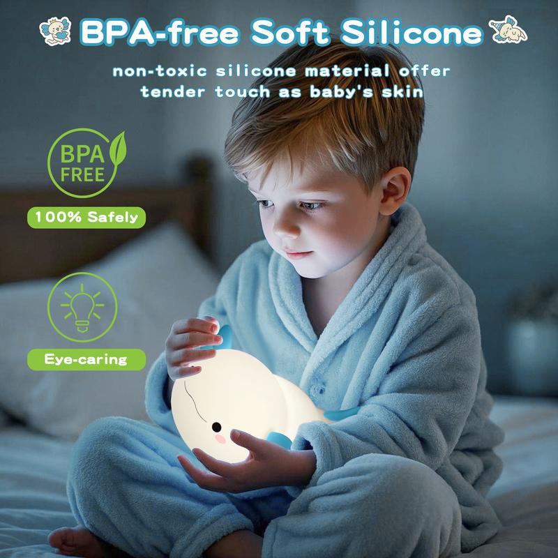 FAMIDUO Axolotl Night Light for Kids ,Cute Axolotl Night Light,Dimmable Silicone Animal Nursery Night Light,Adorable Rechargeable Squishy Novelty Bedside Touch Lamp,Baby Room Decor, Axolotl Gifts for Kids/Girls/Boys/Baby/Toddler/Mother